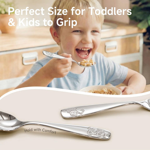 2 Pcs Kids Utensils with Case (Large)