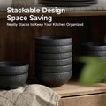 Obsidian Set Of 6 Bowls - WK11303-Bowl-6T