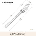 Traccia Set Of 24 Dinner Forks - KS6614-Fork24P