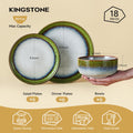 Palette 18 Piece Dinnerware Sets, Service for 6 - WK11405-RE18