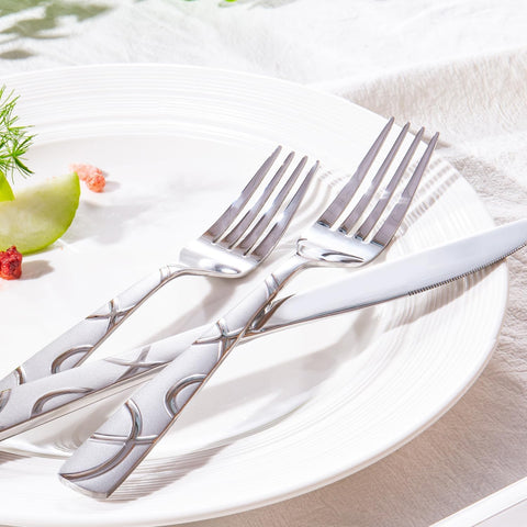 HIKAA Imprint 20 Piece Flatware Set, Service for 4