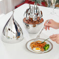 20 Piece Facet Silverware Set with Droplet Storage Organizer - WK8812-21P-WD