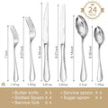Classic Droplet Flatware Sets - KS6615-24