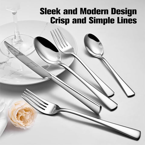 18/10 Stainless Steel Classic 5 Piece Flatware Set, Service for 1