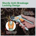 PrunePro 2 Pack 8" Pruning Shears - PP-2801-01-GY-2P