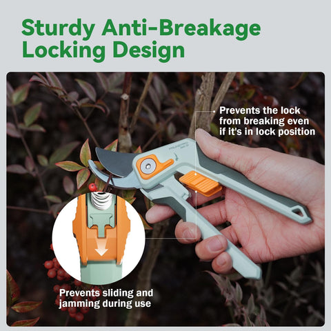 PrunePro 2 Pack 8" Professional Gardening Pruning Shears