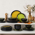Gradient 18 Piece Dinnerware Set, Service for 6 - WK11406-YL18T