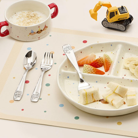 2 Pcs Kids Utensils with Case (Large)