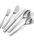 Matte Silver 20-Piece Forged Flatware Set for 4, 18/10 Stainless Steel