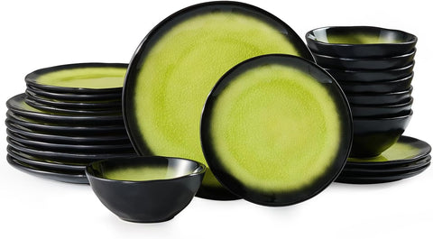 Atelier Gradient Rustic 24 Piece Dinnerware Set, Service for 8