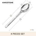 Traccia Set Of 4 Dinner Spoons - KS6614-Spoon4P