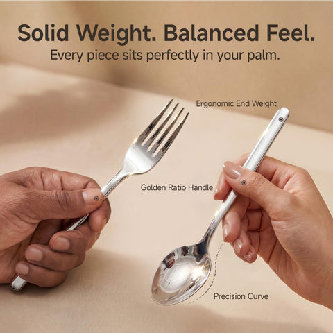 18/10 Stainless Steel 65 Piece Flatware Set, Service for 12