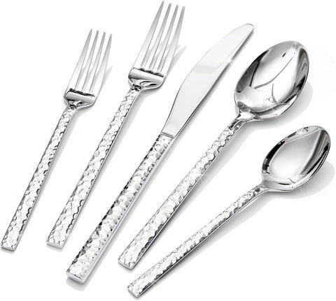 Traccia Modern 60 Piece Flatware Set, Service for 12