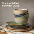 Rustic Set Of 4 Plates - WK11404-DP-4T