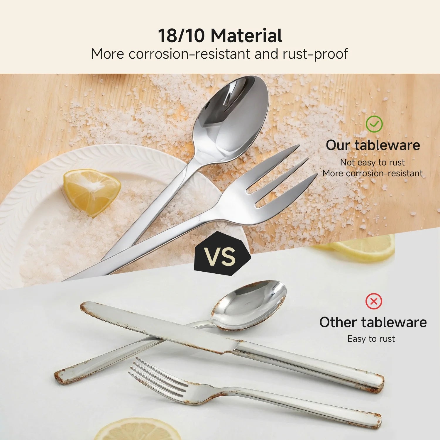 KINGSTONE Serving Utensils Set, 18/10 Stainless Steel Hostess Set for Party Banquet Buffet, Dishwasher Safe,