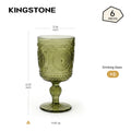Antico Vintage Embossed Goblets, Set of 6 - WF-1777LG-6P
