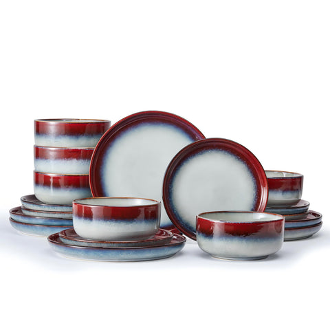 Palette 18 Piece Dinnerware Sets, Service for 6 - WK11405-RE18
