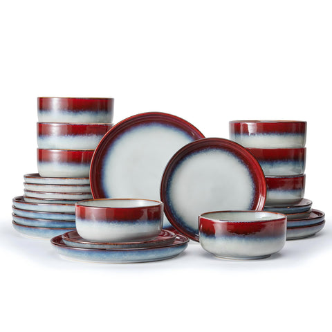 Palette 24 Piece Dinnerware Sets, Service for 8 - WK11405-RE24