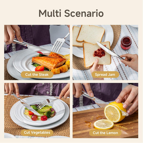 Stainless Steel Classic Set Of 4 Dinner Knives