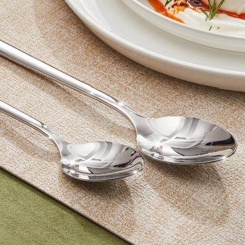 18/10 Stainless Steel Set Of 4 Dinner Spoons