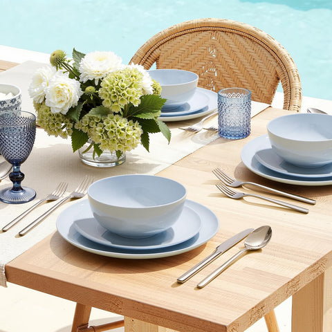 Celestia Quiet Luxury Bone China 18 Piece Dinnerware Set, Service for 6