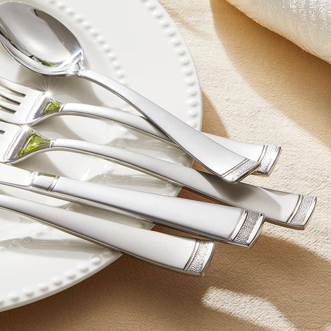 Bead Edge 20 Piece Flatware Set, Service for 4