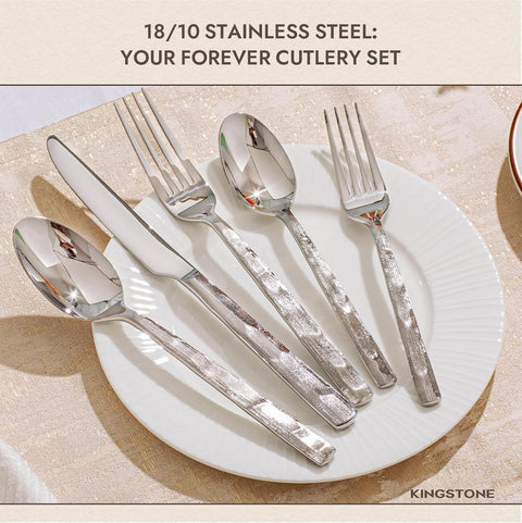 Brushed 30 Piece Flatware Set, Service for 6