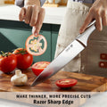 Modern Style Kitchen Knife Set - 2188-white 14pcs