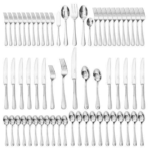 Silverware Set for 4, 20 Piece Stainless Steel Flatware Cutlery Utensil Set | KINGSTONE Heavy Duty Utensils, Modern Design, Mirror Polished Knives Fork and Spoon,Dishwasher Safe for Wedding Housewarming