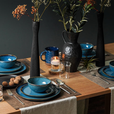 Atelier Handcrafted Rustic 24 Piece Dinnerware Set, Service for 8