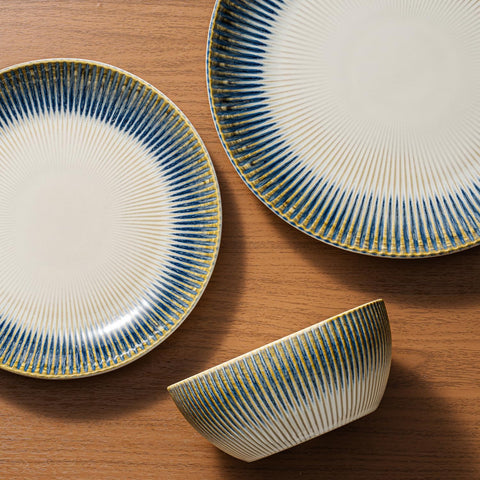 Artisan Rustic Stoneware 12 Piece Dinnerware Set, Service for 4