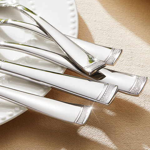 Bead Edge 20 Piece Flatware Set, Service for 4