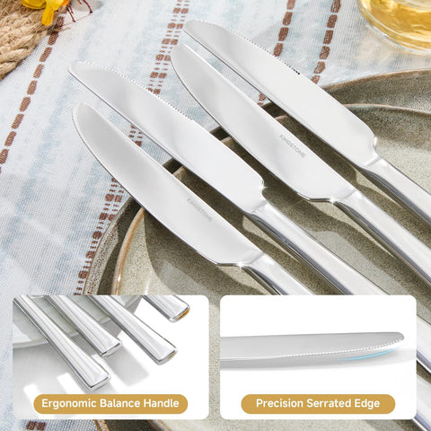 Stainless Steel Classic Set Of 4 Dinner Knives