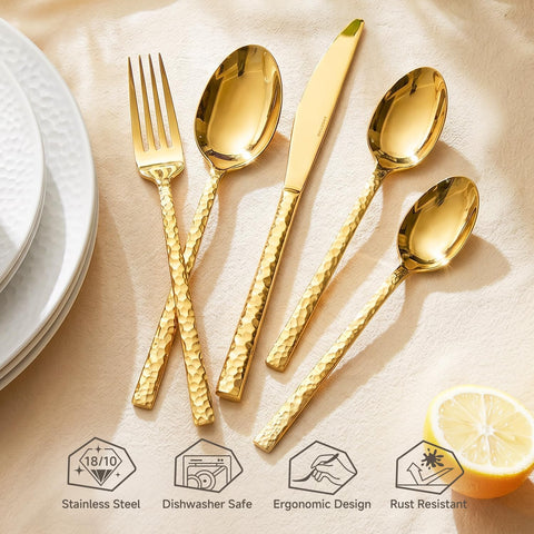 Traccia 20 Piece Flatware Set, Service for 4 - KS6614-BL20