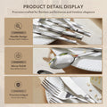 Facet 60 Piece Flatware Set, Service for 12 - WK8812-GL-60P
