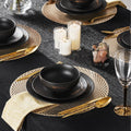 Obsidian 24 Piece Dinnerware Set, Service for 8 - WK11501-BL24