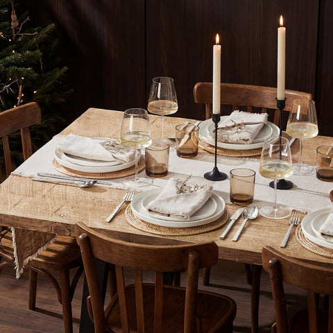 14 x 120“ Rustic Frayed Edge Table Runner
