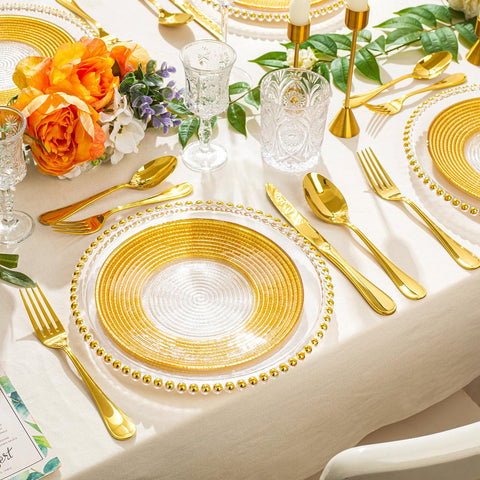Classic Revival Droplet 18/10 Stainless Steel Flatware Set