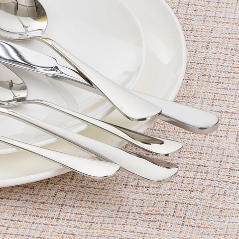 18/10 Stainless Steel Droplet Classic Set Of 12 Dinner Spoons