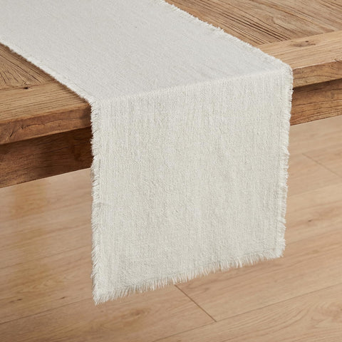 14 x 72“ Rustic Frayed Edge Table Runner