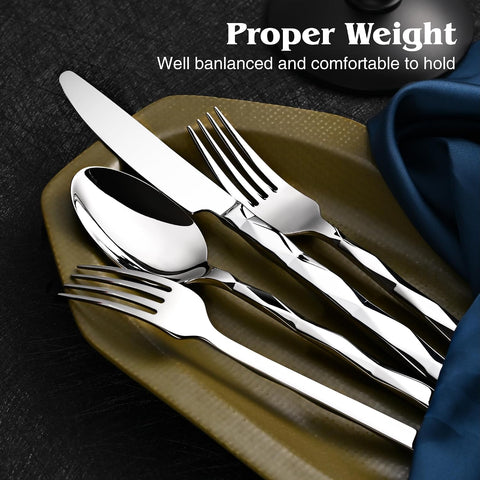 Facet 20 Piece Flatware Set, Service for 4