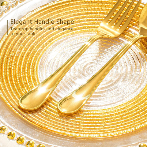 Classic Revival Droplet 18/10 Stainless Steel Flatware Set
