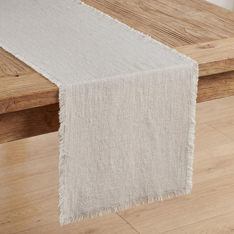 14 x 120“ Rustic Frayed Edge Table Runner