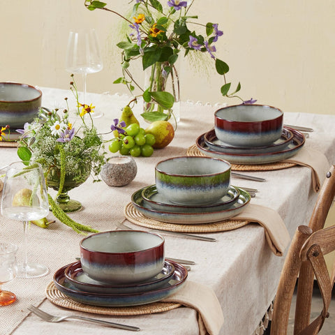 Atelier Palette Rustic 24 Piece Dinnerware Set, Service for 8