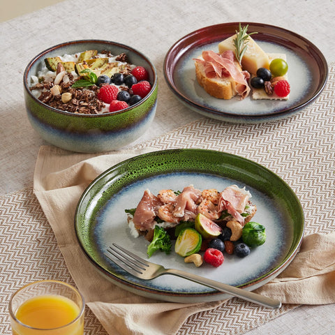 Atelier Palette Rustic 18 Piece Dinnerware Set, Service for 6