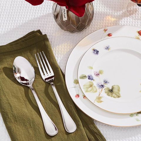 Classic Revival Droplet 18/10 Stainless Steel Flatware Set