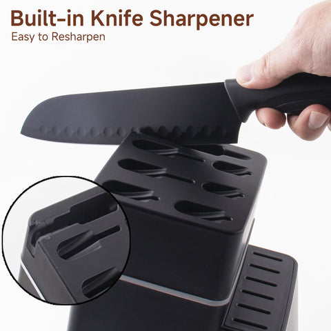 16 Piece Kitchen Knife Set with Block & Cutting Board