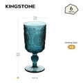 Antico Vintage Embossed Goblets, Set of 6 - WF-1777LG-6P