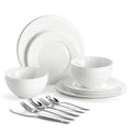 Textured 32 Piece Dinnerware Set, Service for 4 - WK11301-12p+20p