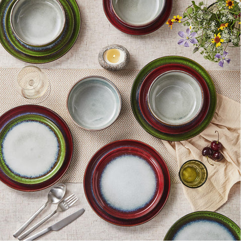 Atelier Palette Rustic 18 Piece Dinnerware Set, Service for 6